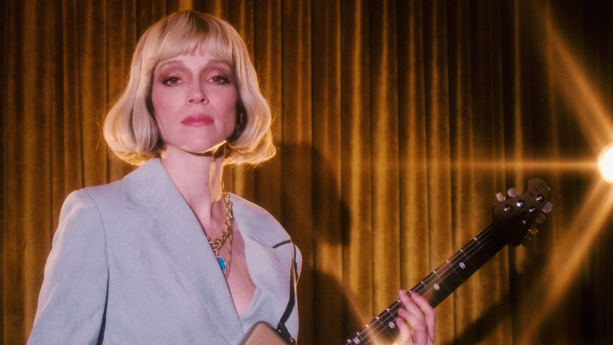 St. Vincent GOLDIE Signature Guitar — still 1